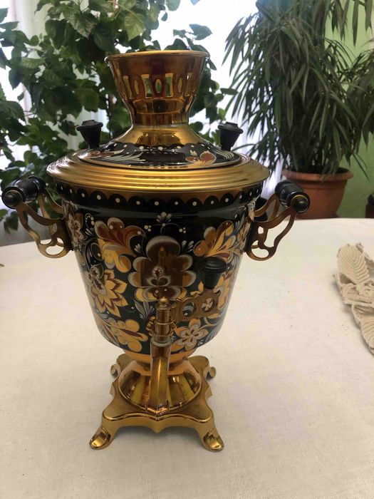 Розписний самовар, електрочайник