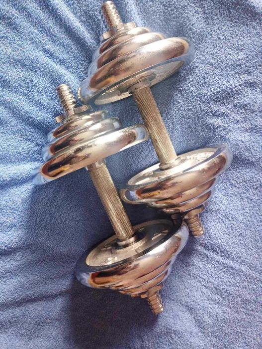 Гантели 20 кг хромированные, разборные, срочно