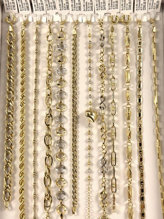 Złota bransoletka nowa