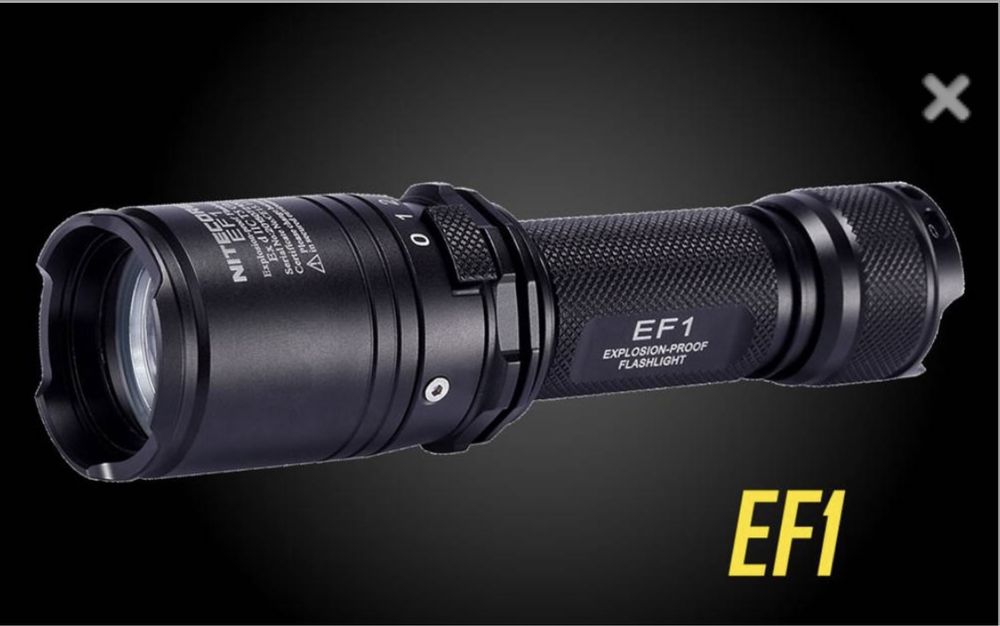 Nitecore EF1 830 Lumen Accredited Safe LED Flashlight