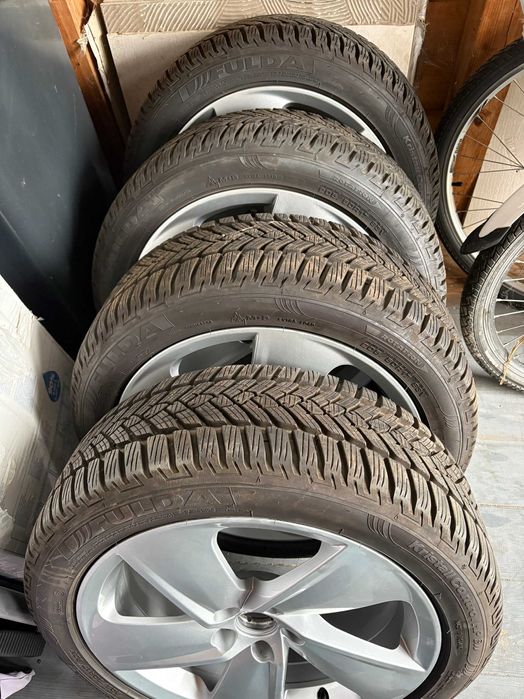Felgi aluminiowe RONAL 5x100 z oponami zimowymi FULDA 205/50 R17