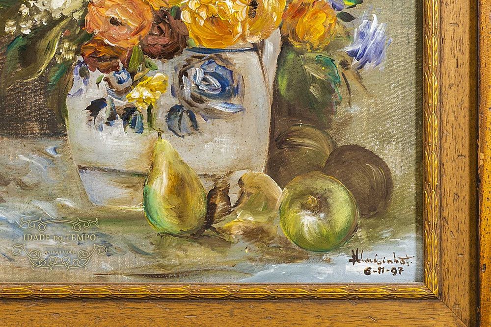 Antigo quadro de Flores
