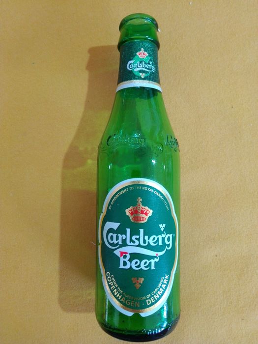 Garrafa antiga de cerveja Carlsberg