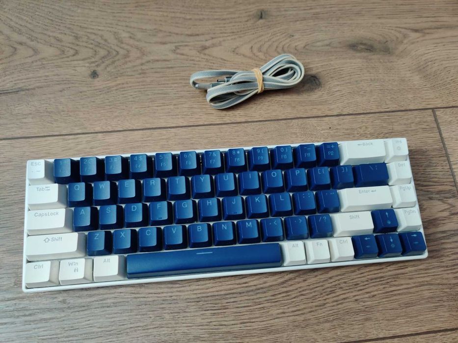 Klawiatura MageGee MK Box 60% - niebieskie switche'e