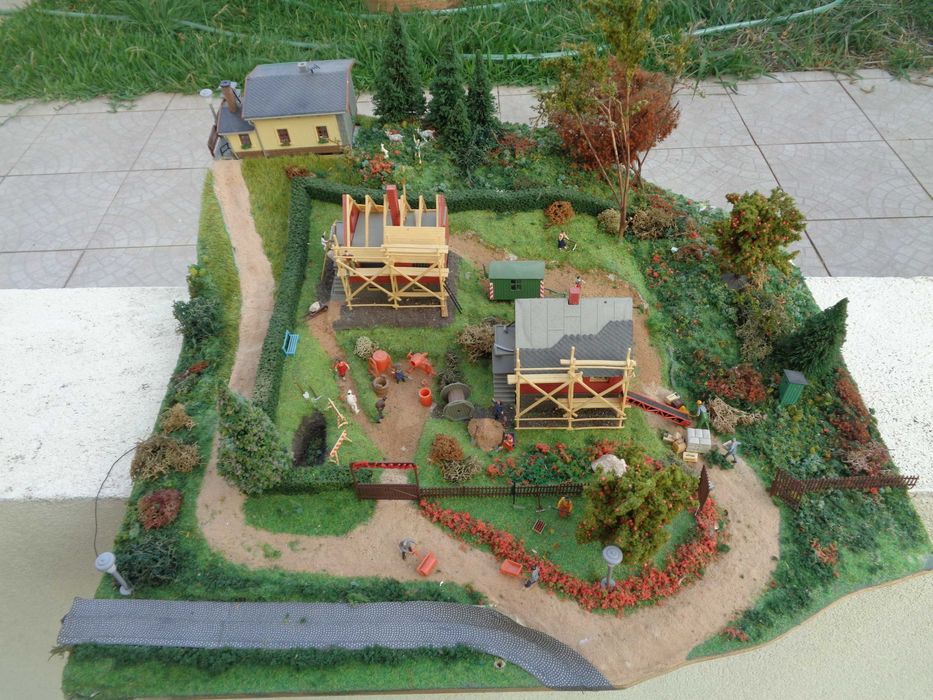 1:87 Diorama de construção de moradias no campo ver fotos