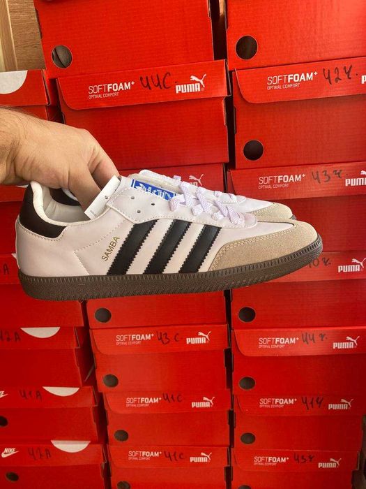 Відправка без предоплат! Краща ціна на Adidas Samba White black 36-44