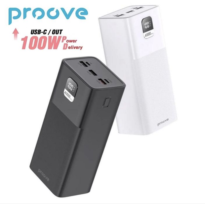 Повербанк 100w Proove Giant 40000 mAh зарядка ноутбука