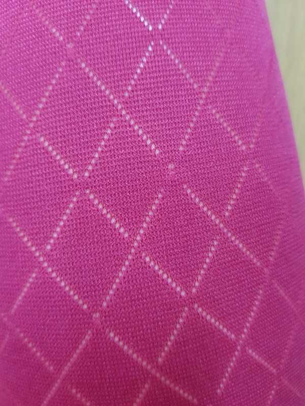Wzorzyste rajstopy bordowo-różowe #gatta rozmiar S