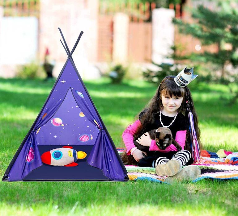 Tenda de campismo tipi para crianças,  110 x 110 x 152 cm - nova