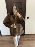 Futro naturalne z norek, Nowe, XL 40-42