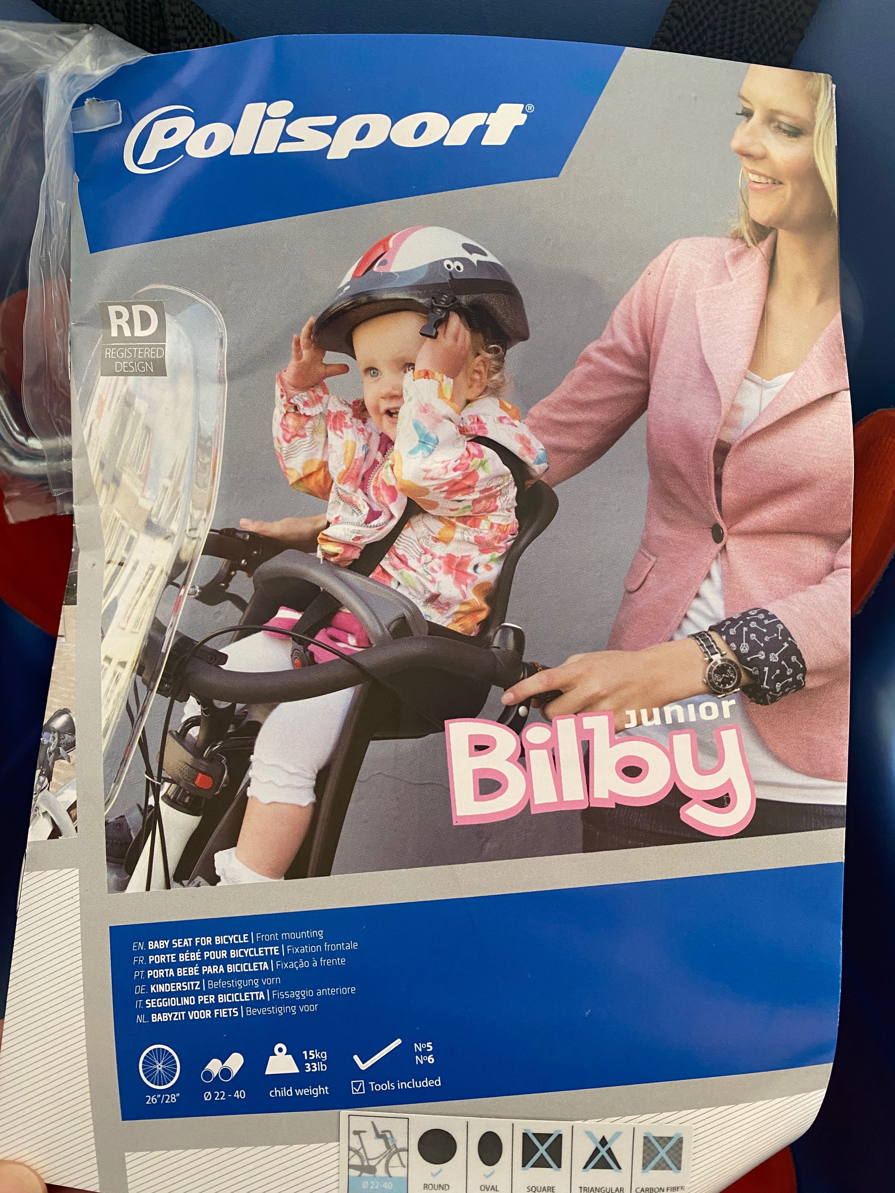 Cadeira de bicicleta para criança