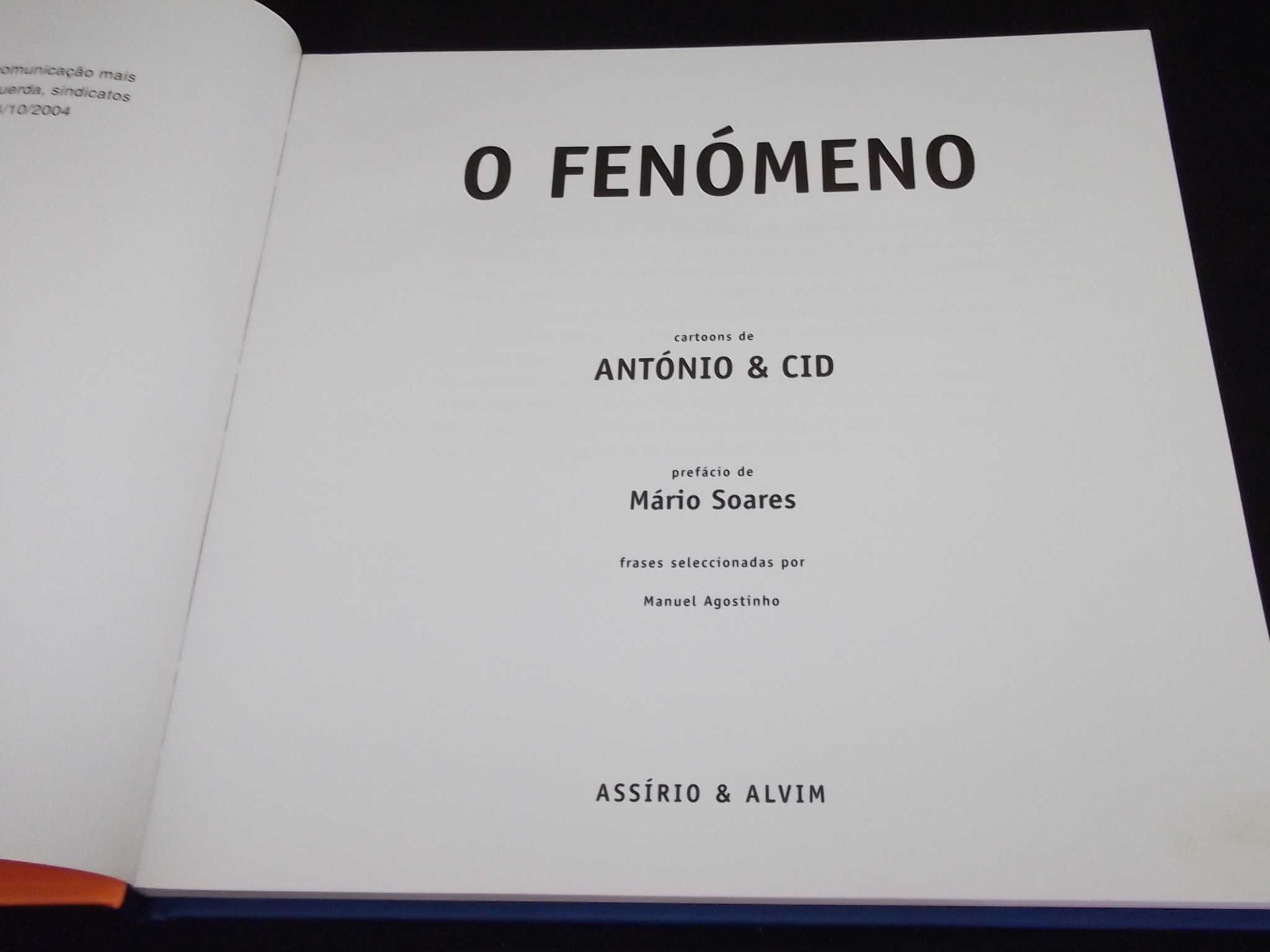 Livro O Fenómeno Augusto & Cid Assírio & Alvim Mário Soares
