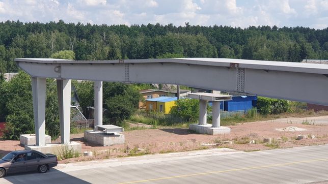 Мост пешеходный новый металлический