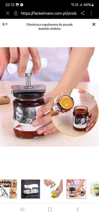 Regulowany otwieracz do słoików, prezent na święta