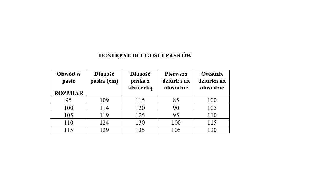 Męski szeroki pasek ze skóry naturalnej czarny 95 cm wybór kolory