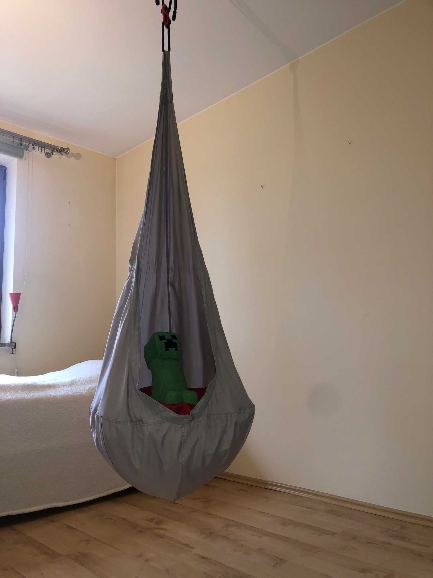 Huśtawka dziecięca Kokon Ekkore Ikea wieszana pod sufit nowa rozpakow.