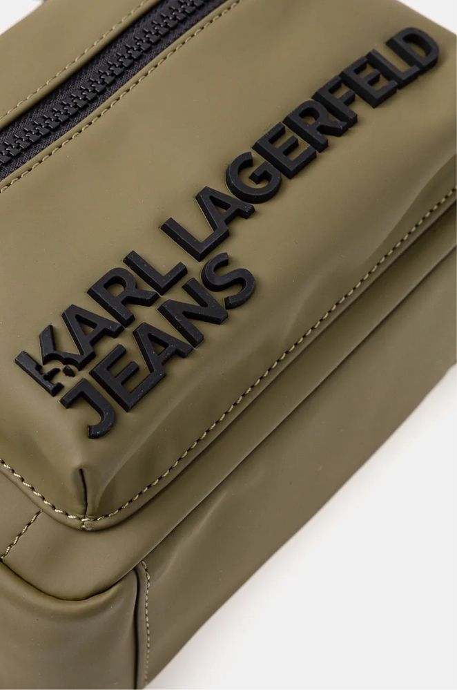Сумка поясна Karl Lagerfeld Jeans колір зелений 245D3028