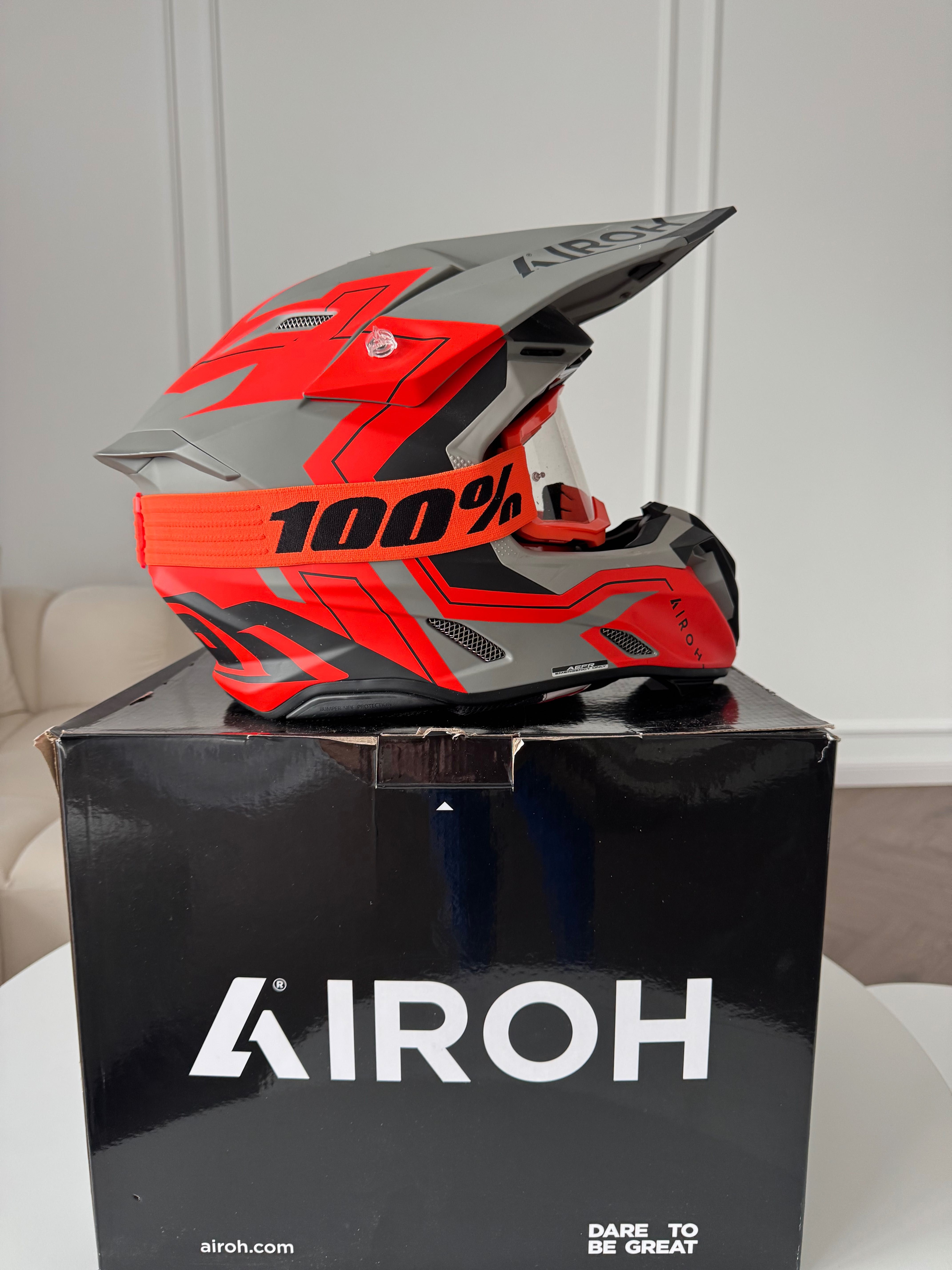 Kask AIROH Twist 3.0 cross gogle 100%