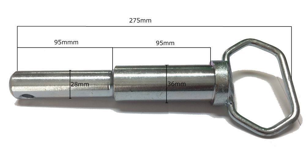 Sworzeń bolec zaczepu-stopniowany 28/36 mm