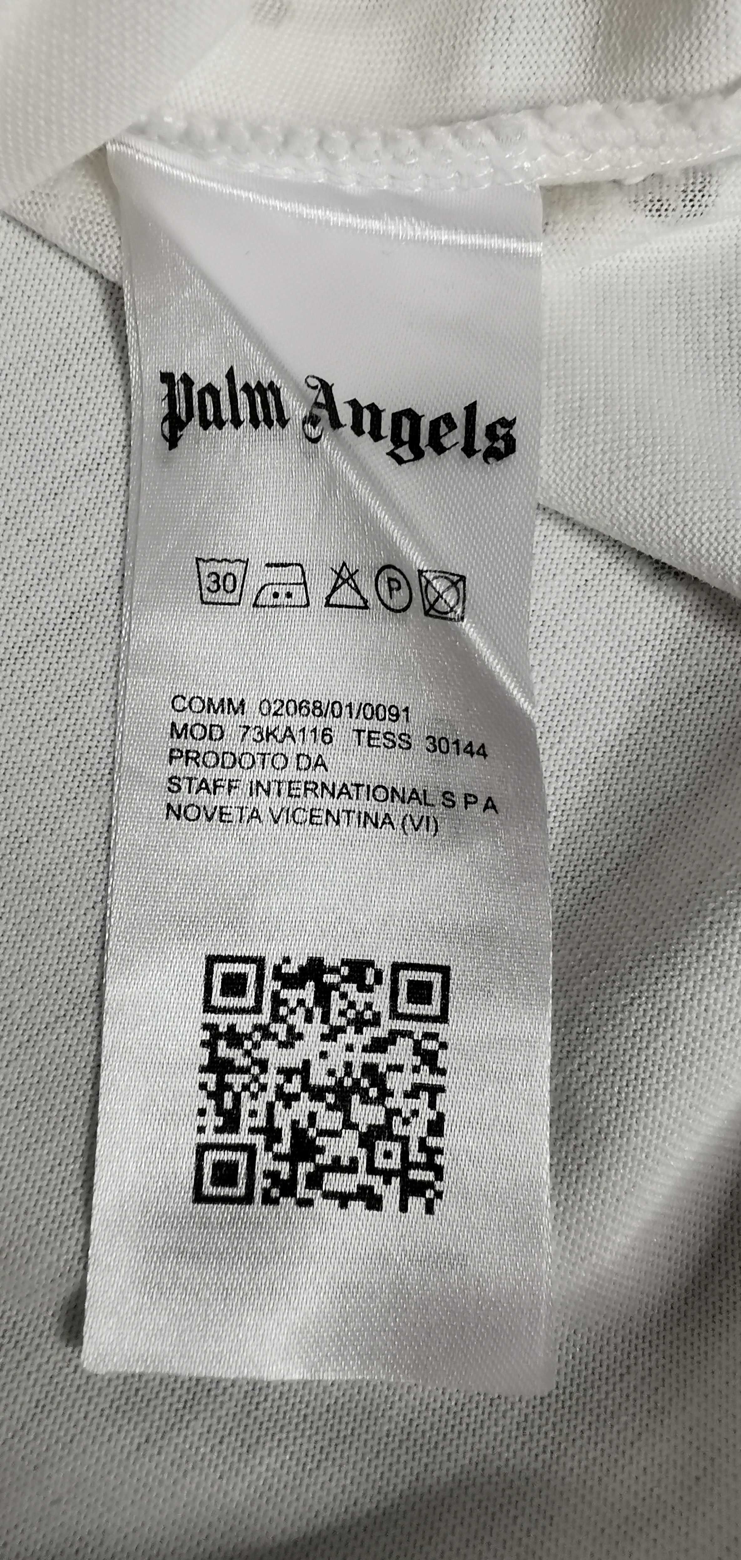 T-shirt koszulka Palm Angels big print duże logo rozmiar M biała white