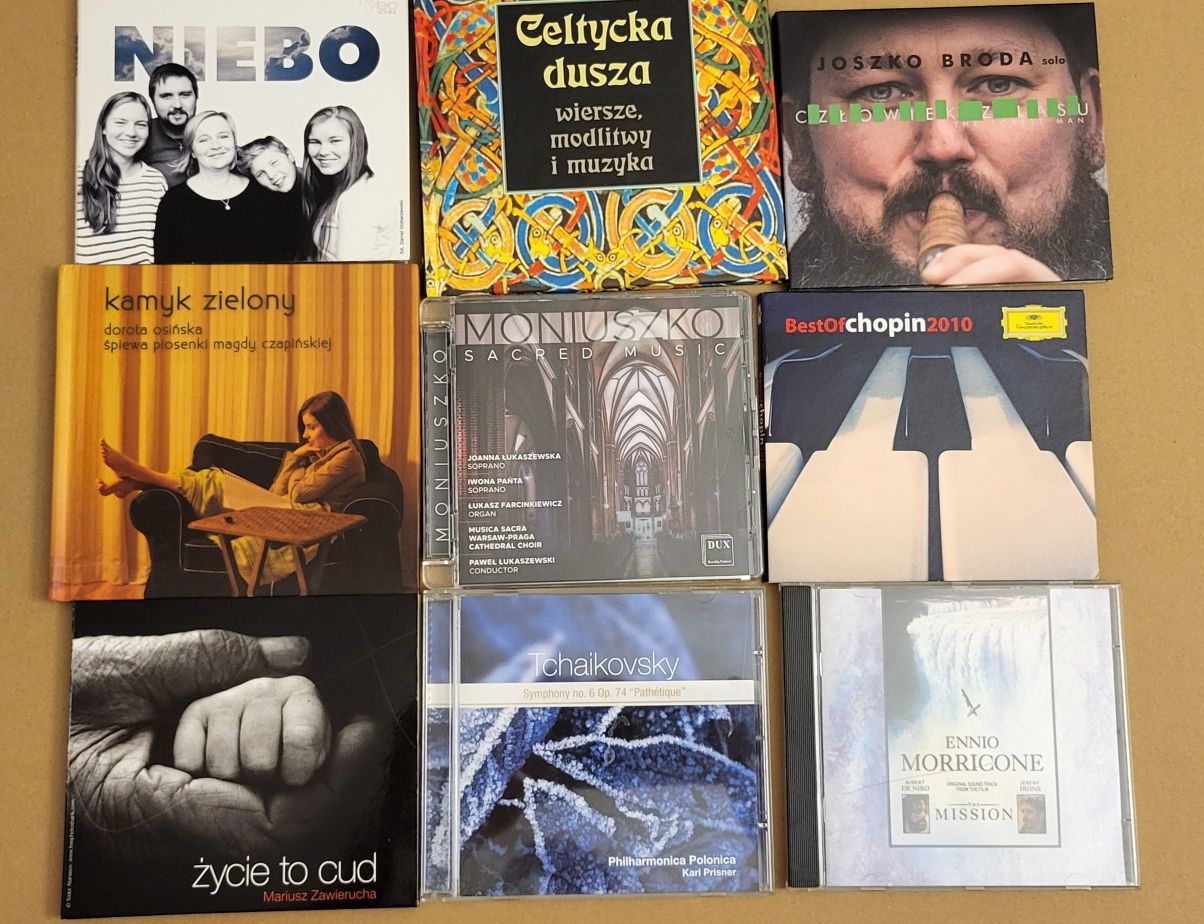 Płyty CD  Tu Es Petrus, Noche de boleros, Gaelforce Dance