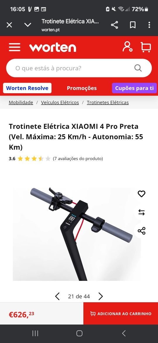 Trotinete xiaomi 4 Pro como nova