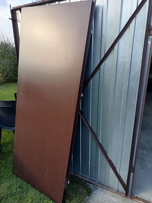 Drzwi kotłowni wewnętrzne metalowe 201x84.5