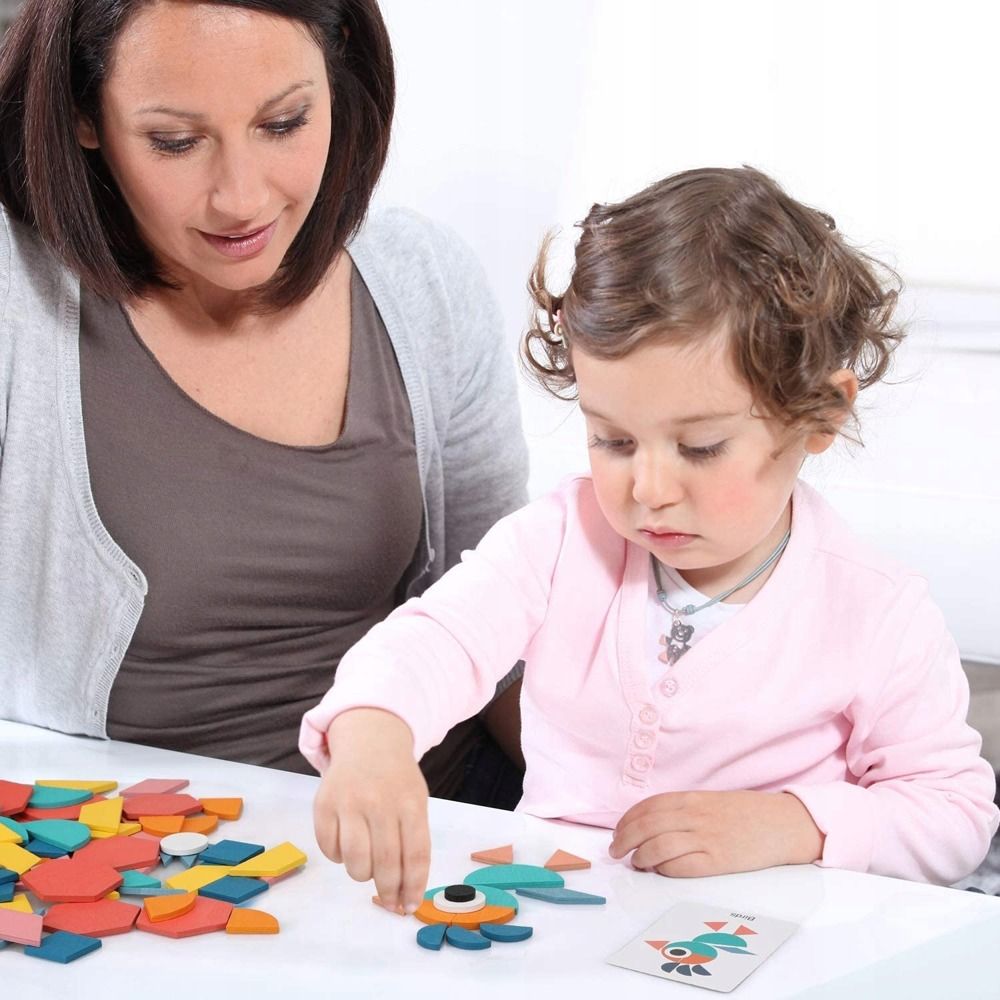 Puzzle Drewniane Klocki Układanka Montessori Dla Dzieci Kreatywne