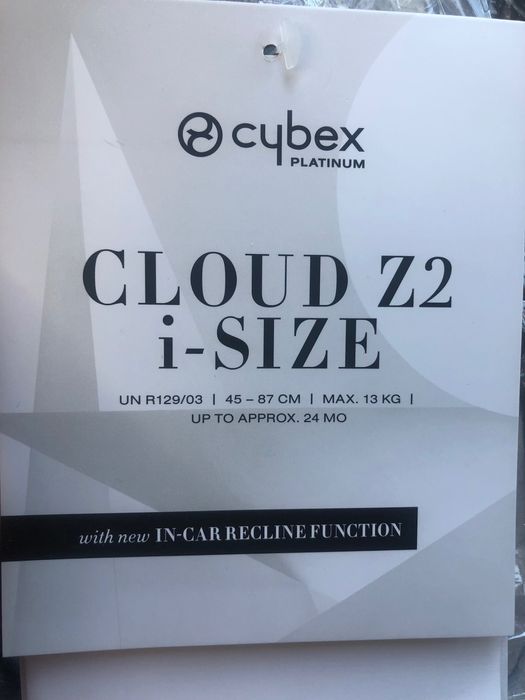Cybex platinum cloud z2 i size