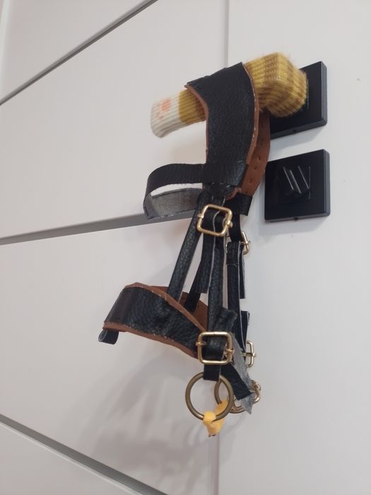 Ogłowie skórzane dla hobby horse