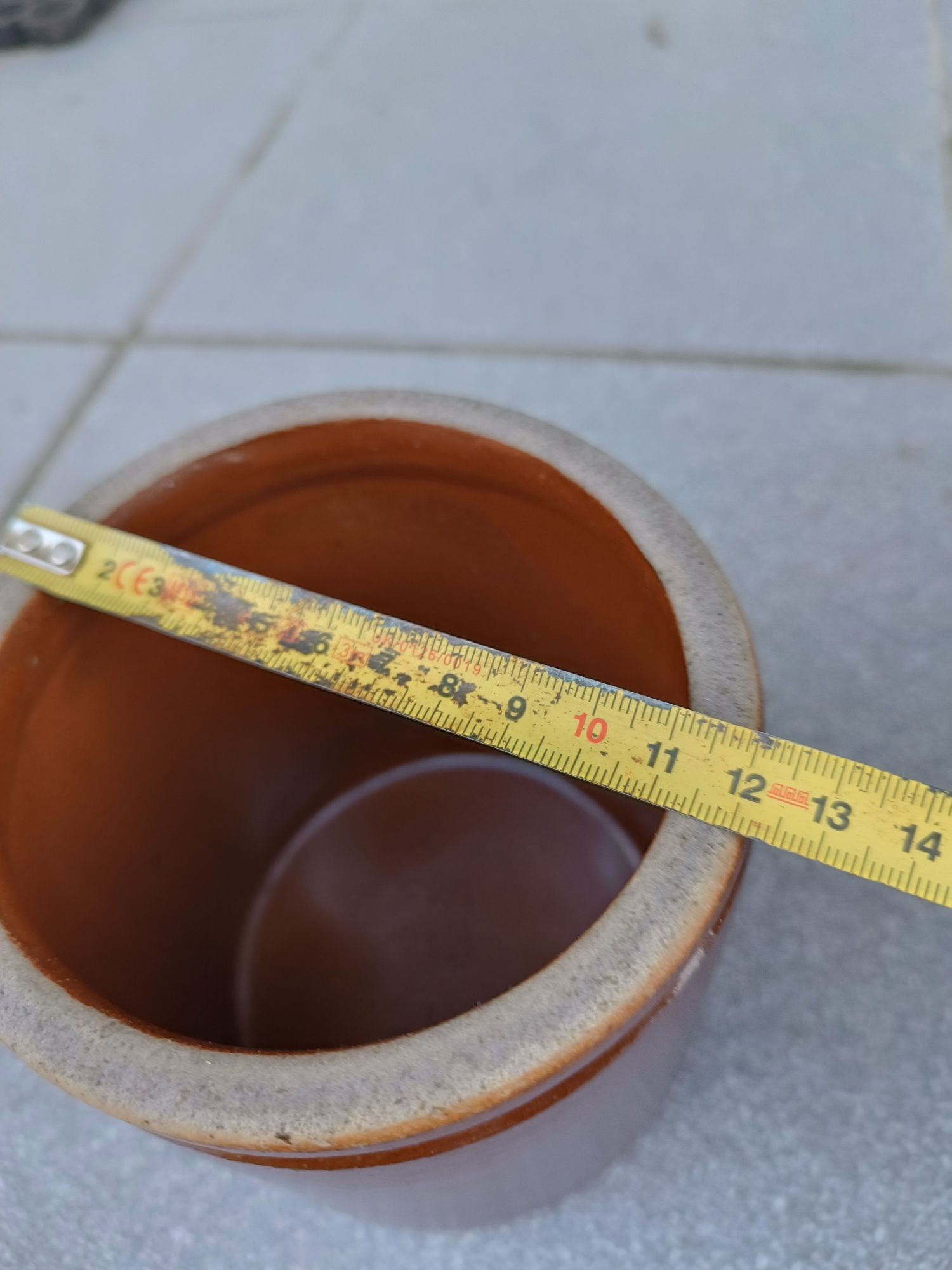 Garnek gliniany kamionka ceramiczny kubek Bochnia zestaw