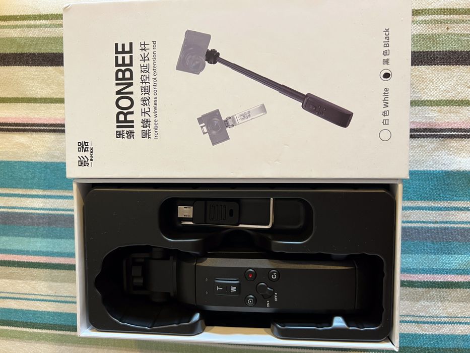 IronBee da Inkee - extensão (selfie stick) com Bluetooth (Novo preço!)