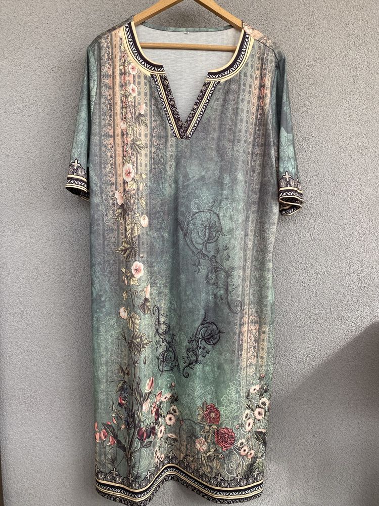 sukienka etno boho hippie jak nowa xxl xxxl