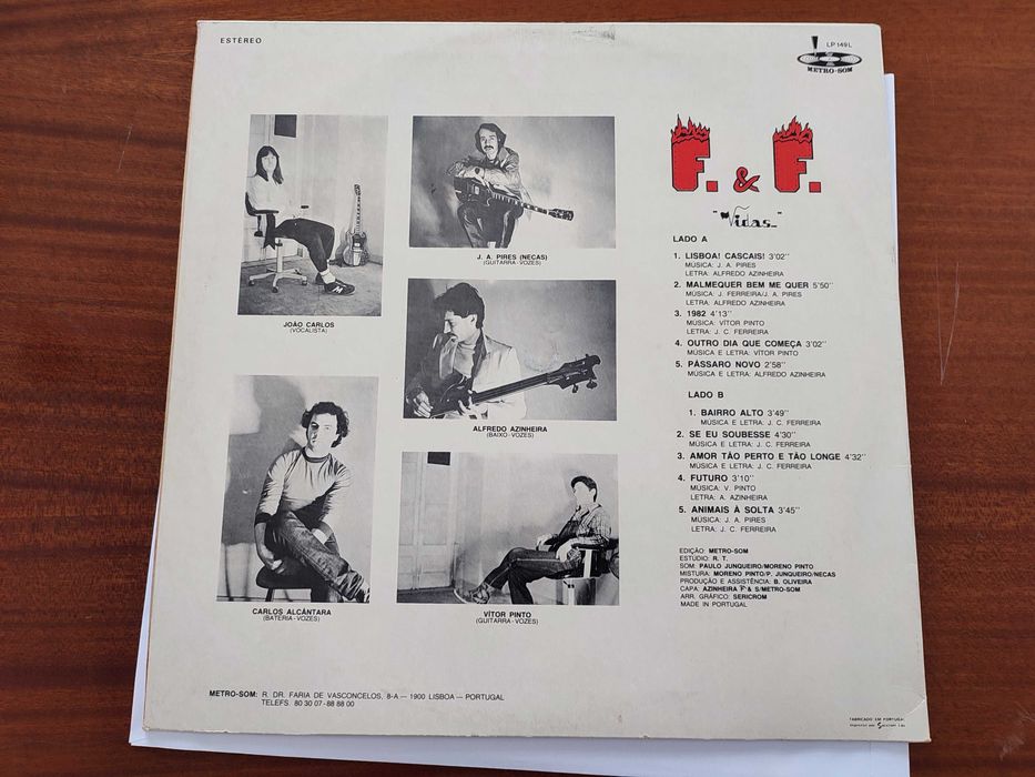 Ferro & Fogo  Vidas 1º Press PT Vinyl
