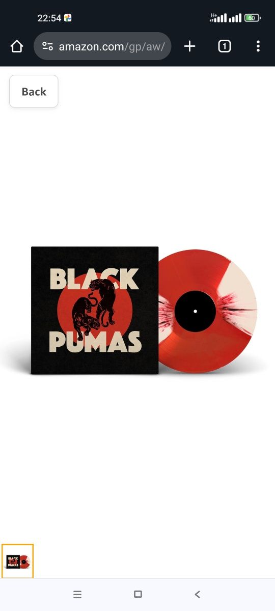 Вінілова платівка кольоровий вініл Black Pumas Amazon Red Bone Black
