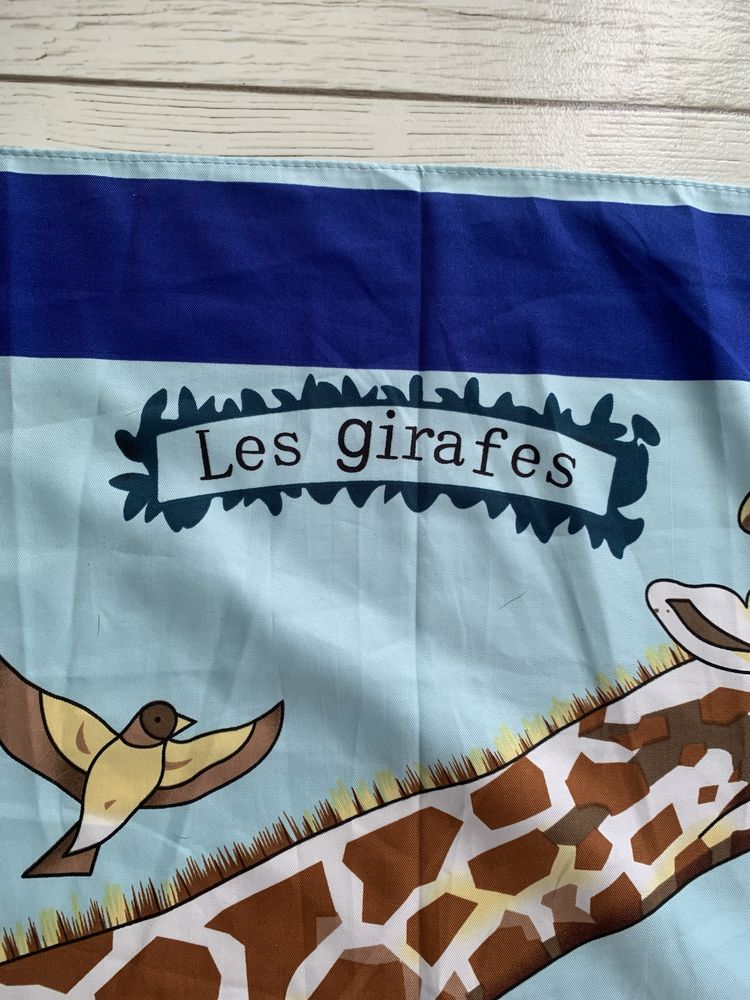 Les Girafes duza jedwabna chusta