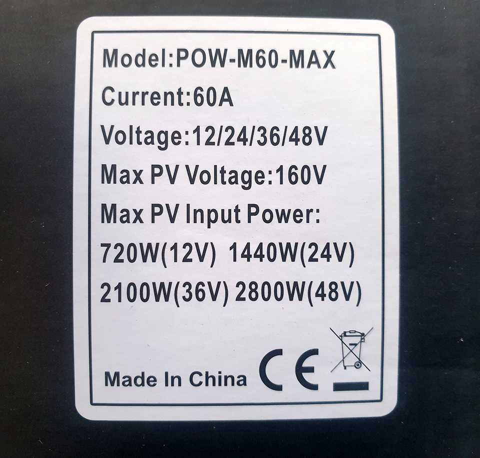 НОВИНКА !!! MPPT солнечный контроллер PowMR POW-M60-MAX