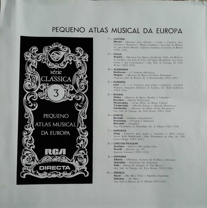 Pequeno atlas musical da europa - discos vinil