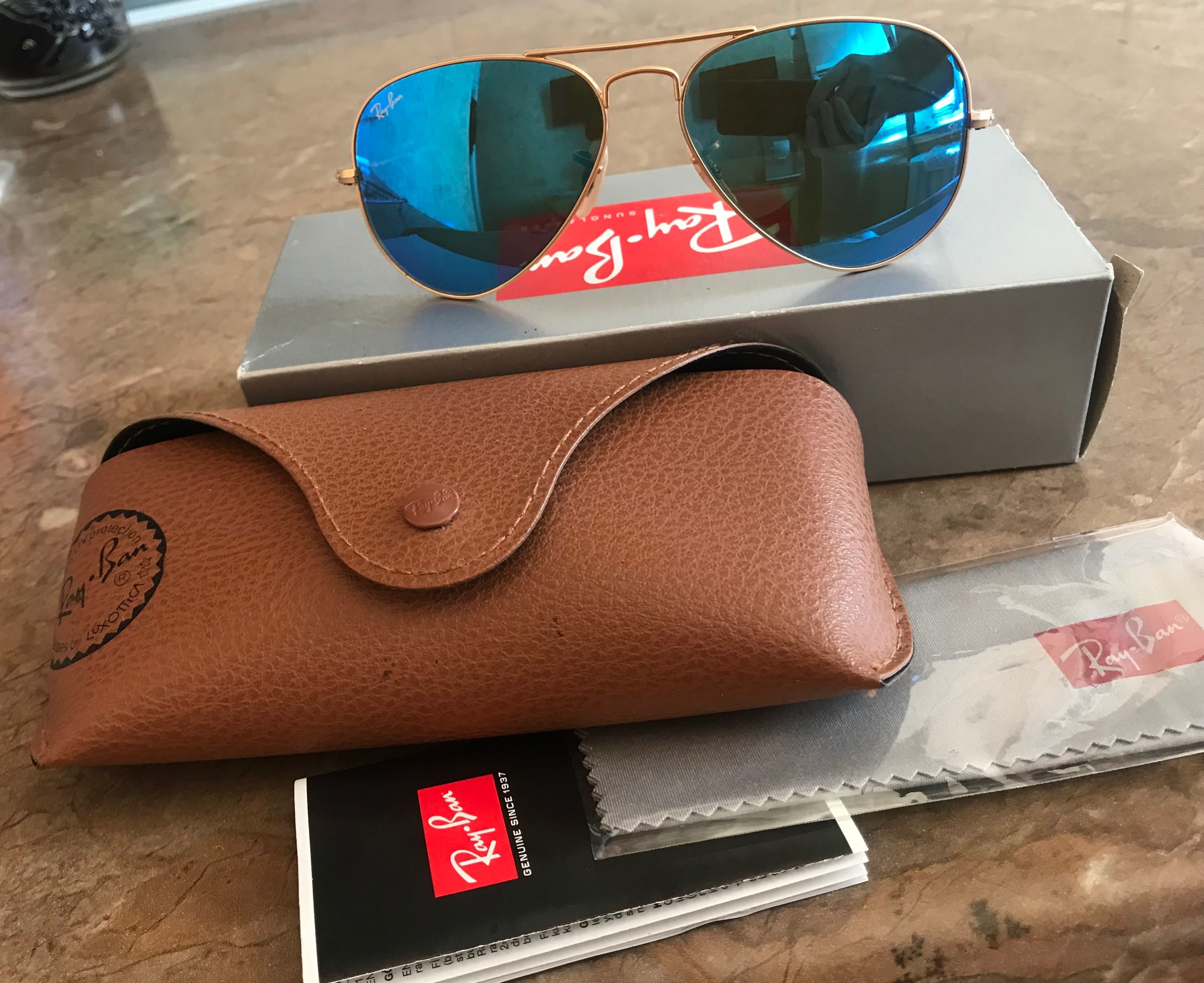 Очки Ray Ban made in Italy , металл,стекло. .