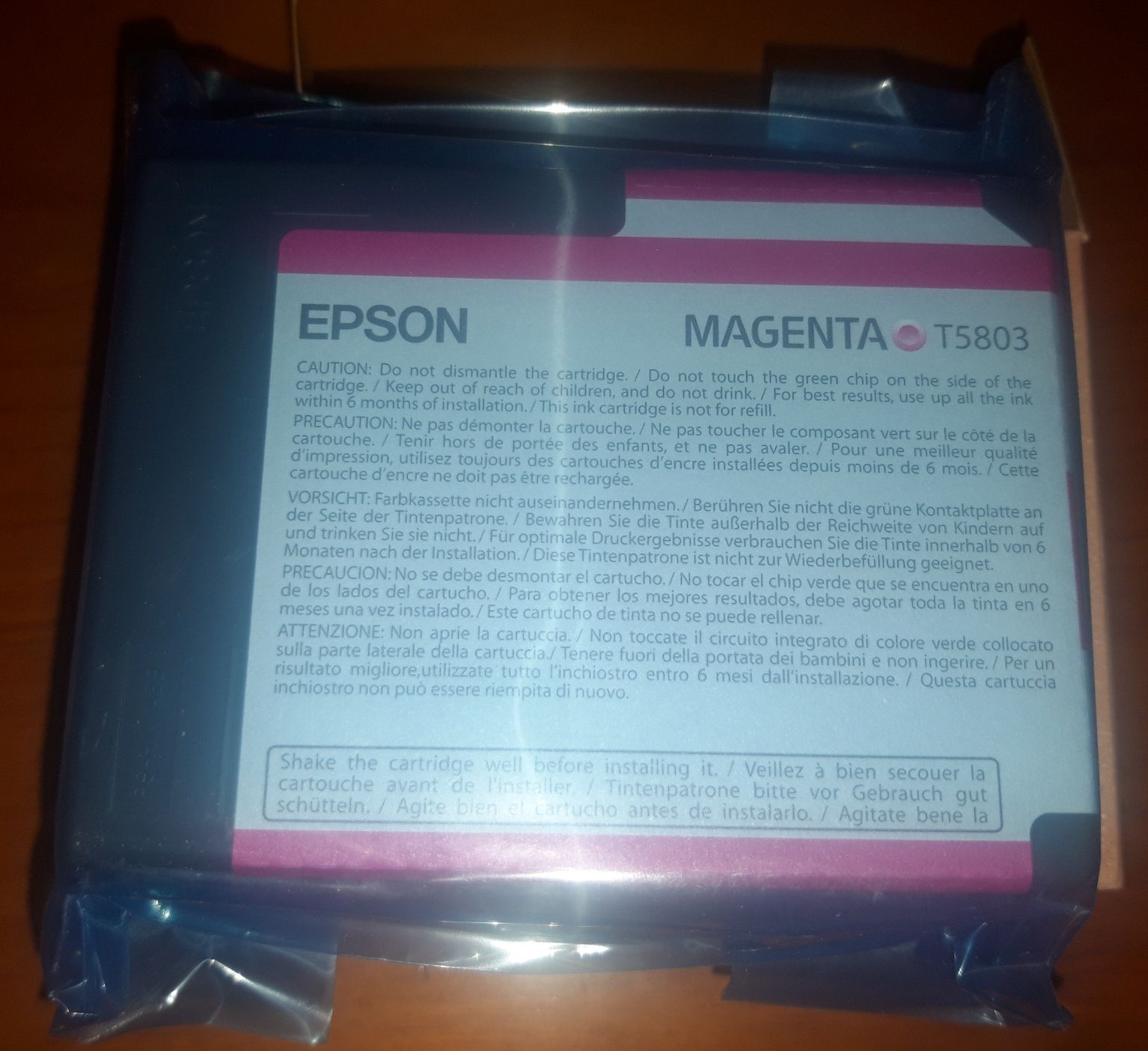 Tinteiro Epson cor Magenta T5803