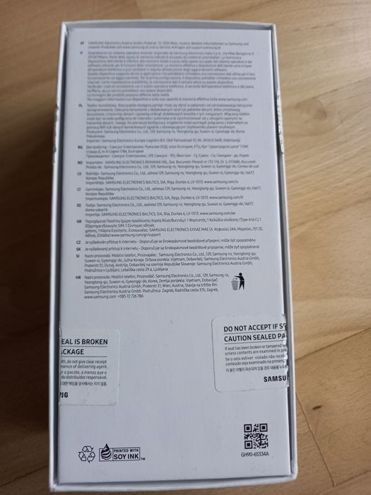 Pudełko samsung galaxy A52