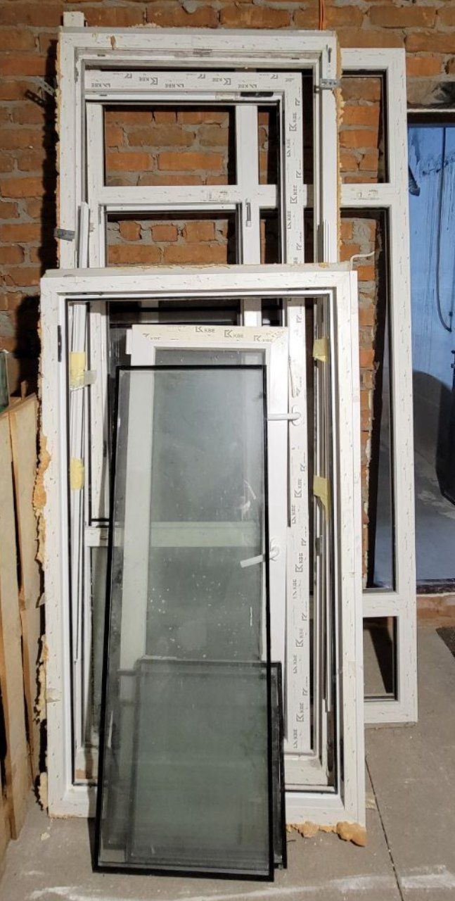 Глухой металопластиковый блок 156 × 90 см