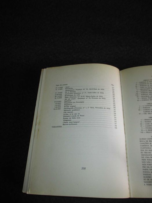 Livro Poesias de Álvaro de Campos Fernando Pessoa 1991