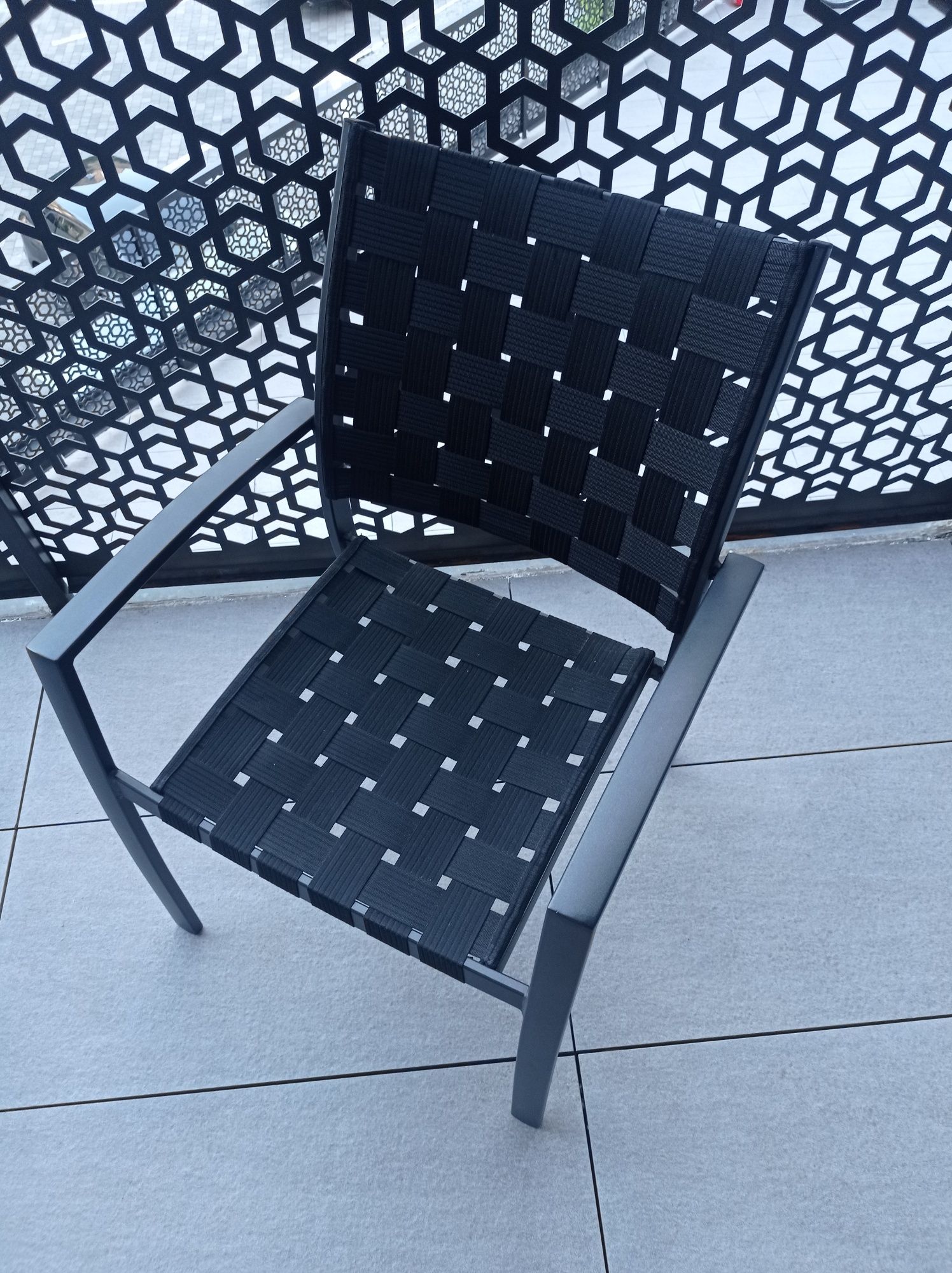 Aluminiowe Krzesło ogrodowe  BARDZO MOCNE WYGODNE