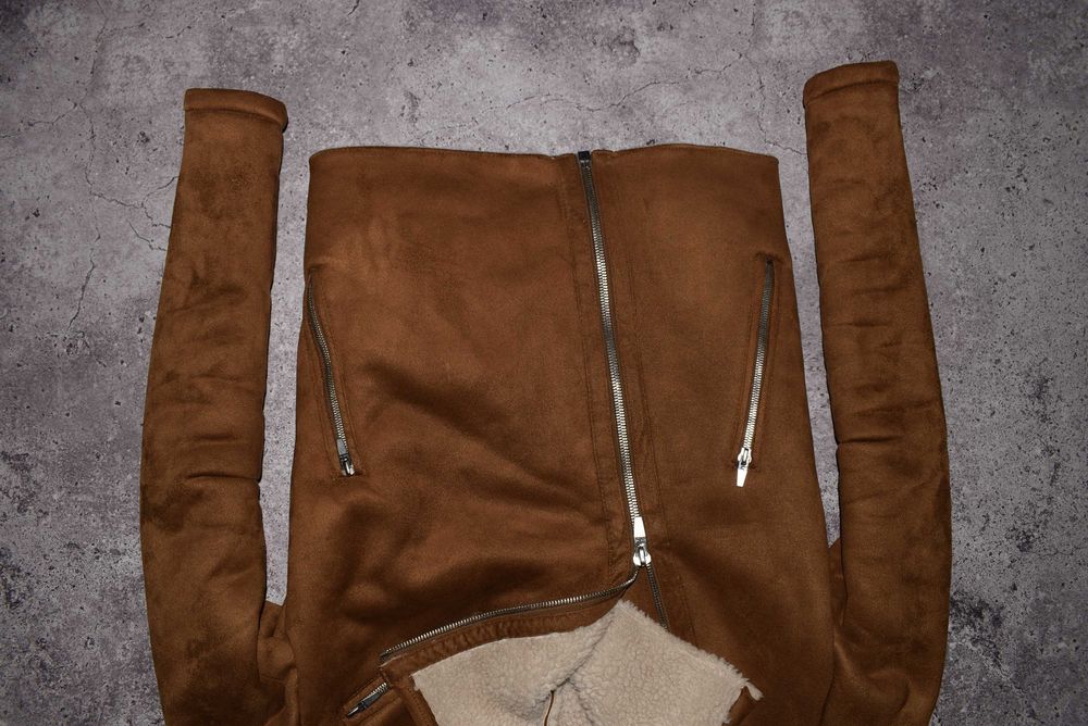 Zara Biker Coat (Мужская Зимняя Куртка Косуха Дубленка Пальто Зара )