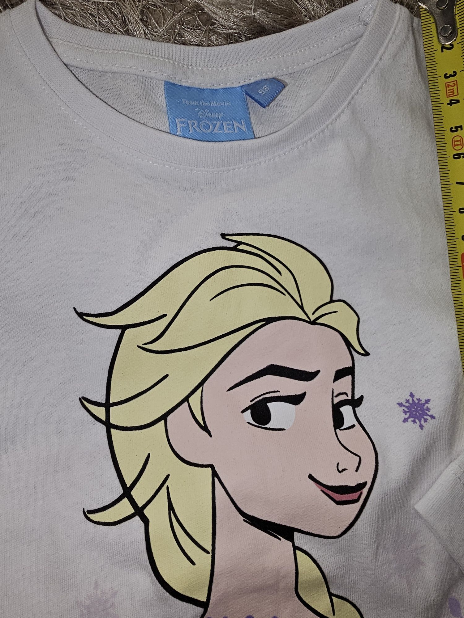 Bluzka Elsa frozen 98 nowa spodnie jeansowe 104