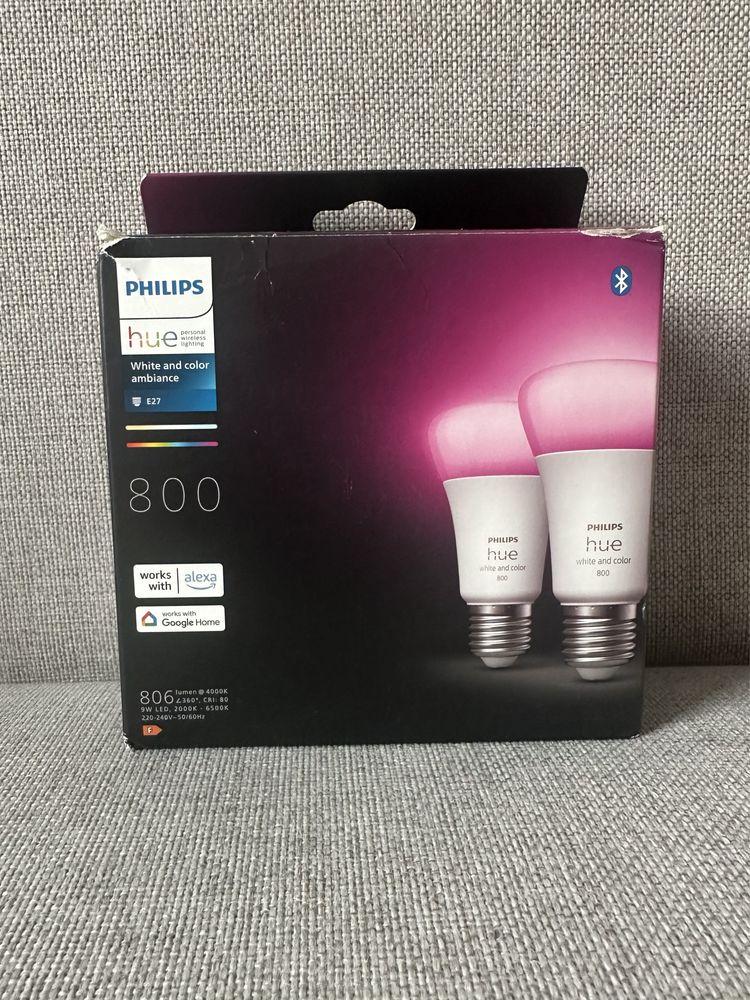 Philips hue 800 White and Color - dwie żarowki e27