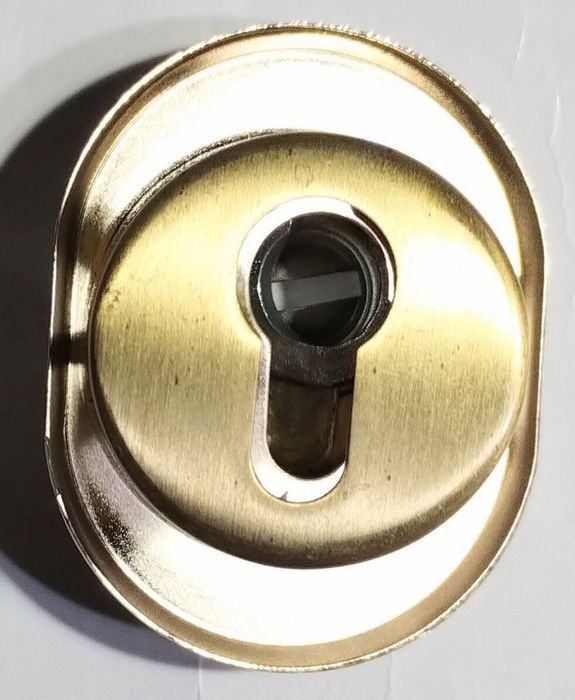 Броненакладка (протектор) овальная для цилиндрового механизма