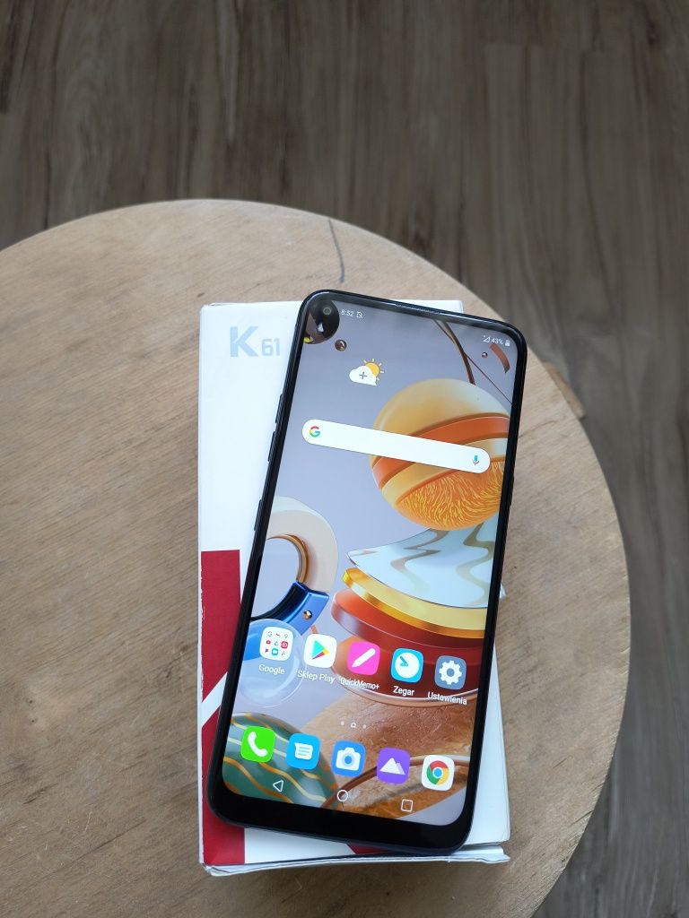 Telefon LG K61,kolor Titan