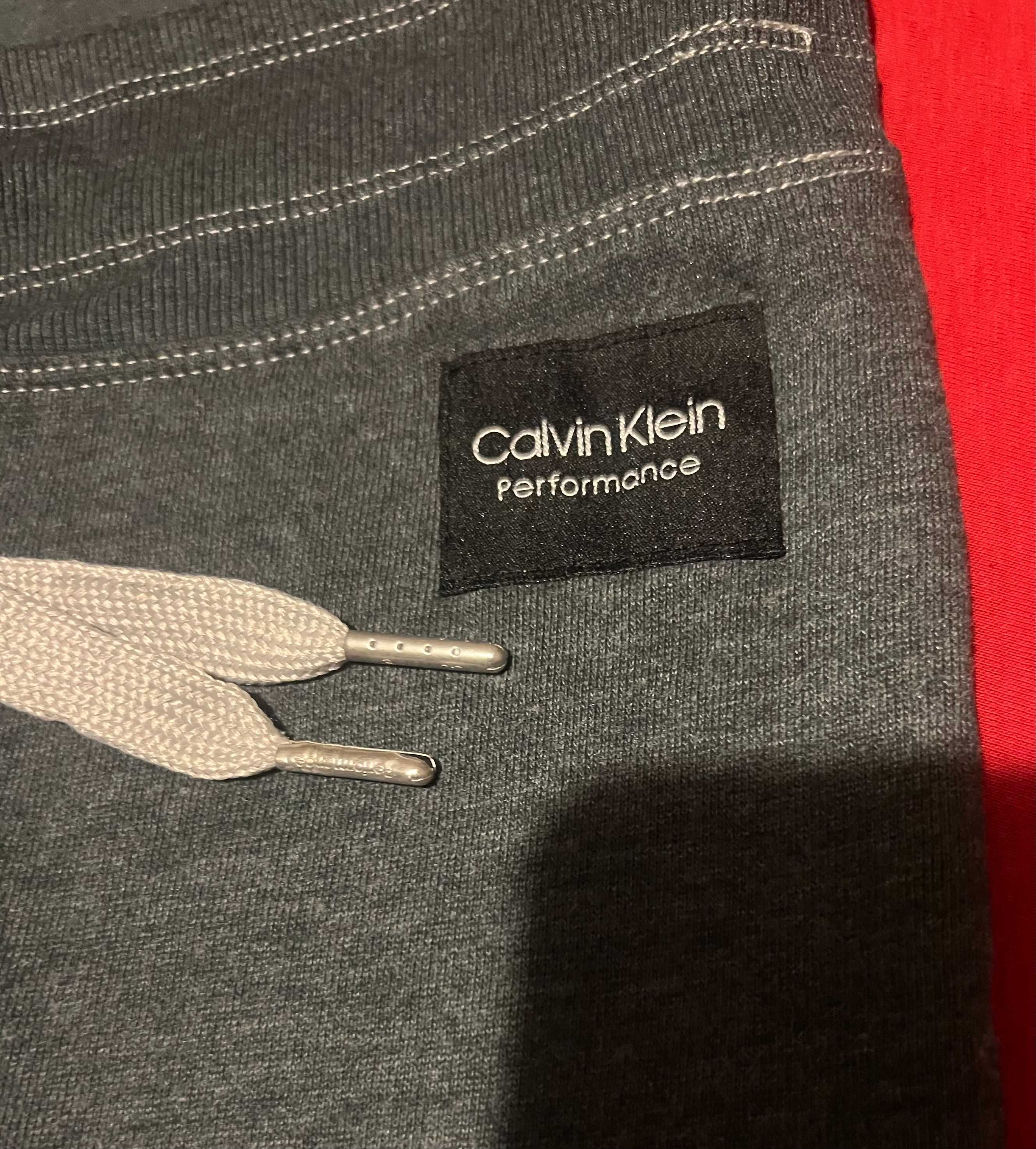 Calvin Klein оригинал стильные спортивные штаны флис L/XL в идеале